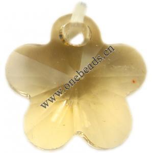 Resin Beads, Imitation Swarovski Crystal Faceted Flower 12x7mm Sold by Bag