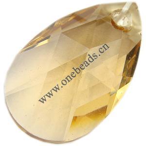 Resin Beads, Imitation Swarovski Crystal Flat Faceted Teardrop 22x13x7mm Sold by Bag