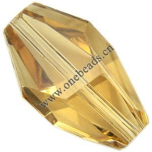 Resin Beads, Imitation Swarovski Crystal Flat Faceted Drum 18x10x9mm Sold by Bag