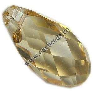 Resin Beads, Imitation Swarovski Crystal Faceted Teardrop 11x6mm Sold by Bag