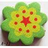 Wood Beads Flower 23x22x4.5mm Sold by bag