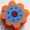 Wood Beads Flower 23x23x4.5mm Sold by bag