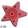 Wood Beads Star 20x20x5mm Sold by bag