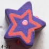 Wood Beads Star 14x14x9mm Sold by bag