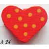 Wood Beads Heart 21x17x4mm Sold by bag