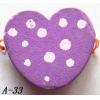 Wood Beads Heart 17x15x9mm Sold by bag