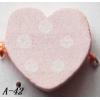 Wood Beads Heart 13x13x4mm Sold by bag