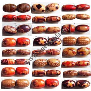 Wood Beads Mixed 8x12mm 15x7mm Sold by bag