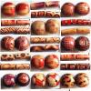 Wood Beads Mixed 12x11mm 6x16mm Sold by bag
