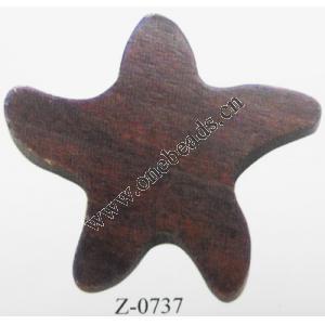 Wood Beads Star,wood bead,40mm,Sold by bag