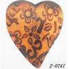 Wood Beads Heart Wood bead 36x40mm Sold by bag