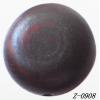 Wood Beads Flat Round   27mm Sold by bag