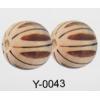 Wood Beads Fluted round 16mm Sold by bag