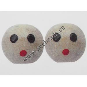 Wood Beads Flat Round 13x14mm Sold by bag