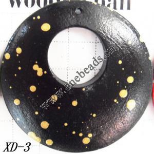 Wood Beads Go-gos 45x45mm Sold per pkg of 1000