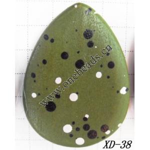 Wood Beads Teardrop 30x45mm Sold per pkg of 1000