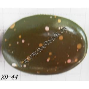 Wood Beads Flat Oval 30x40mm Sold per pkg of 1000