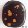 Wood Beads Flat Drum 30x34mm Sold per pkg of 1000