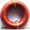 Wood Beads Donut OD=12mm ID=6mm Sold by bag