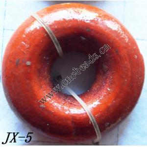 Wood Beads Donut OD=19mm ID=5.5mm Sold by bag