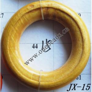 Wood Beads Donut OD=40mm ID=23mm Sold by bag