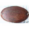 Wood Beads Flat Oval 26x44mm hole=2mm Sold by bag