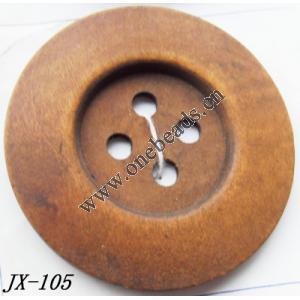 Wood Button 59mm hole=5mm Sold by bag