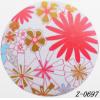 Wood Pendant Flat Round painted 45mm Sold by bag