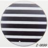 Wood Pendant Flat Round painted 45mm Sold by bag