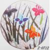 Wood Pendant Flat Round painted 45mm Sold by bag