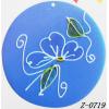 Wood Pendant Flat Round painted 45mm Sold by bag