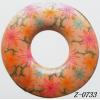 Wood Pendant Donut painted 45mm Sold by bag