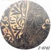 Wood Pendant Flat Round painted 45mm Sold by bag