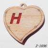 Wood Pendant Heart 28x28mm,Sold by bag
