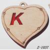 Wood Pendant Heart 28x28mm,Sold by bag