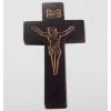 Wood pendant Cross 24x38mm Sold by bag