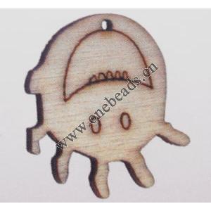 Wood pendant Cross 20x24mm Sold by bag