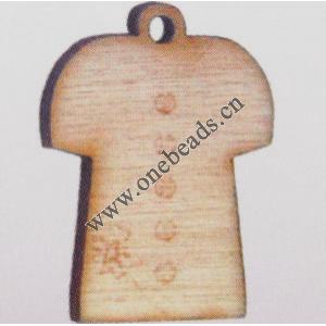 Wood pendant Cross 16x23mm Sold by bag