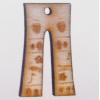 Wood pendant Pants 13x22mm Sold by bag