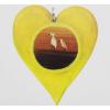 Wood Pendant Heart 39x46mm Sold by bag