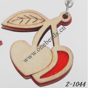 Wood Mobile phone chain 46x46mm Sold by bag