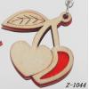 Wood Mobile phone chain 46x46mm Sold by bag