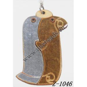 Wood Mobile phone chain 45x32mm Sold by bag