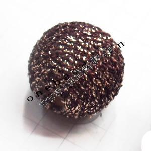 Woven Beads  Round  15mm Hole:4mm  Sold by bag