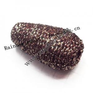 Woven Beads  27x14mm Hole:4mm  Sold by bag