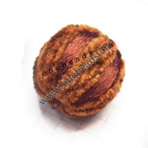 Woven Beads  Round  20mm Hole:3mm  Sold by bag