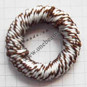 Woven Beads  Donut  30mm 7mm thick Sold by bag