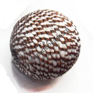 Woven Beads  Round  20mm Hole:3mm  Sold by bag