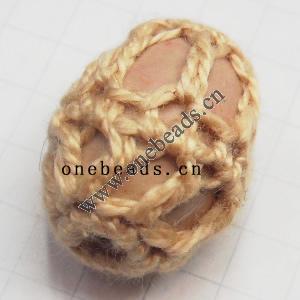 Wool Crochet Acrylic Beads Drum 18x14mm Hole:2mm Sold by bag