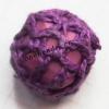 Wool Crochet Acrylic Beads 17x15mm Hole:2mm Sold by bag